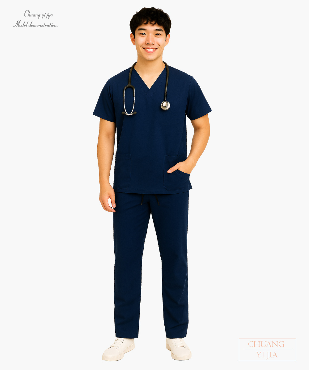 創e家團體服-手術褲-丈青