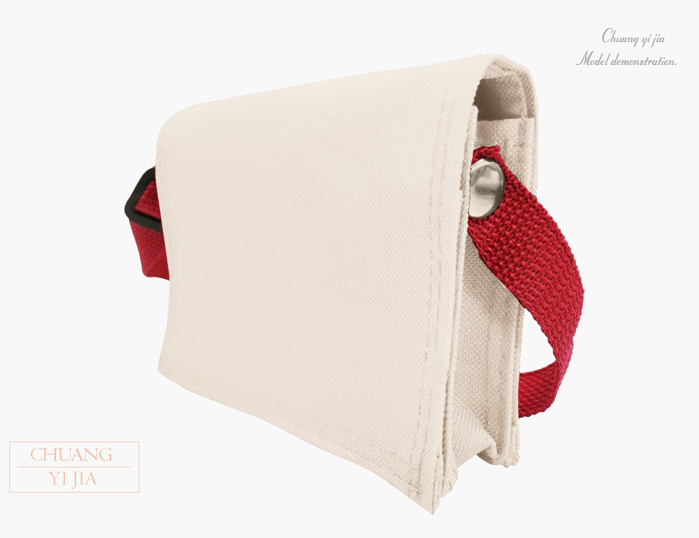 創e家團體服-小書包斜背包訂製-米色紅帶