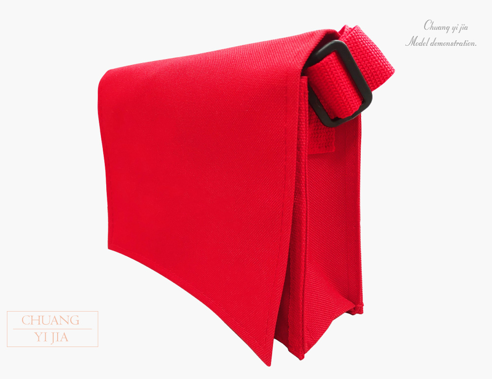 創e家團體服-中書包斜背包訂製-大紅色