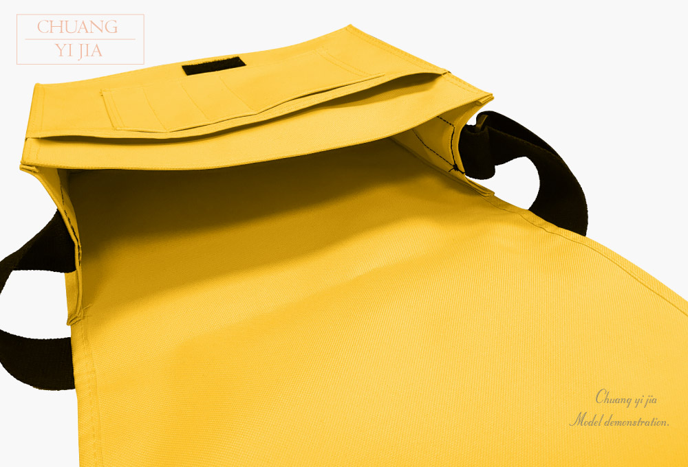創e家團體服-大書包斜背包訂製-黃色黑帶