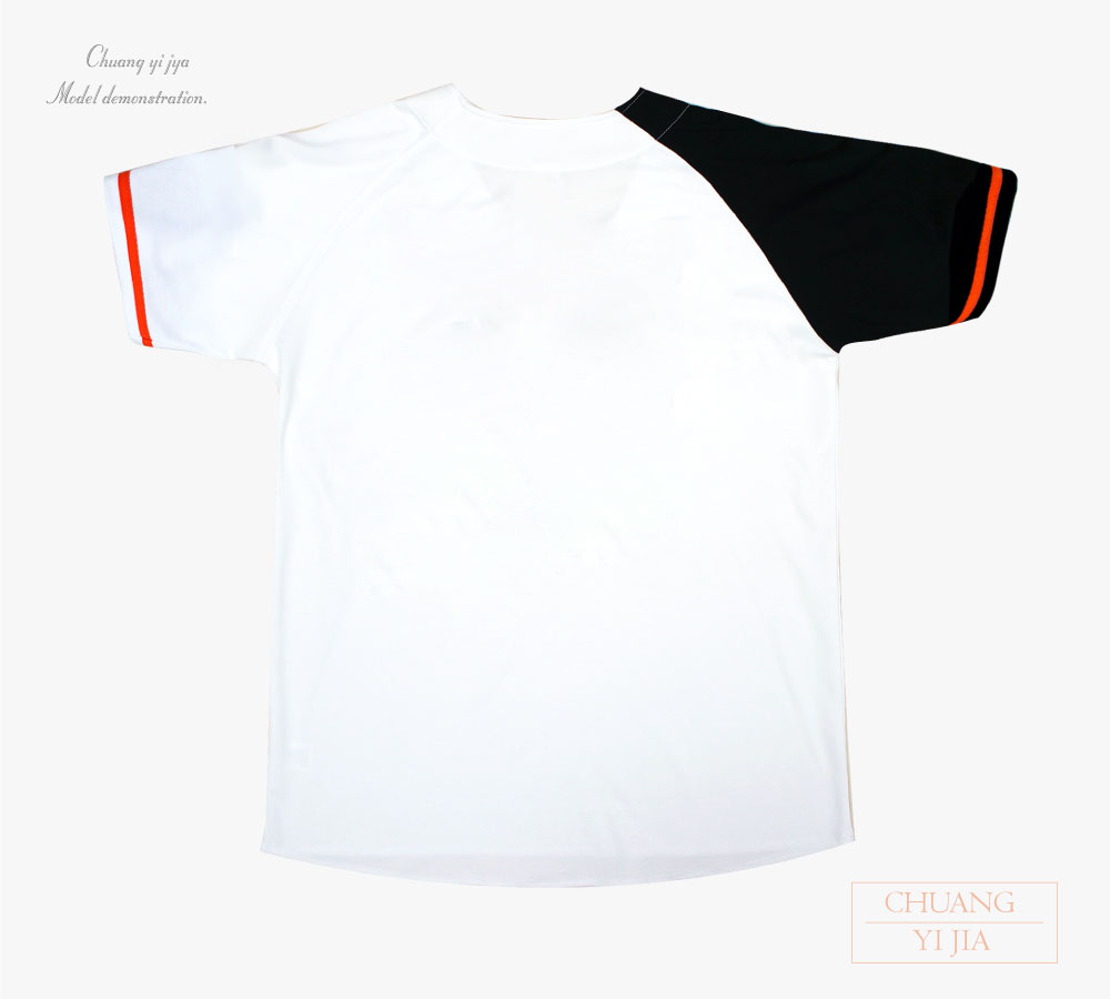 創e家團體服-棒球服訂製-白配黑紅