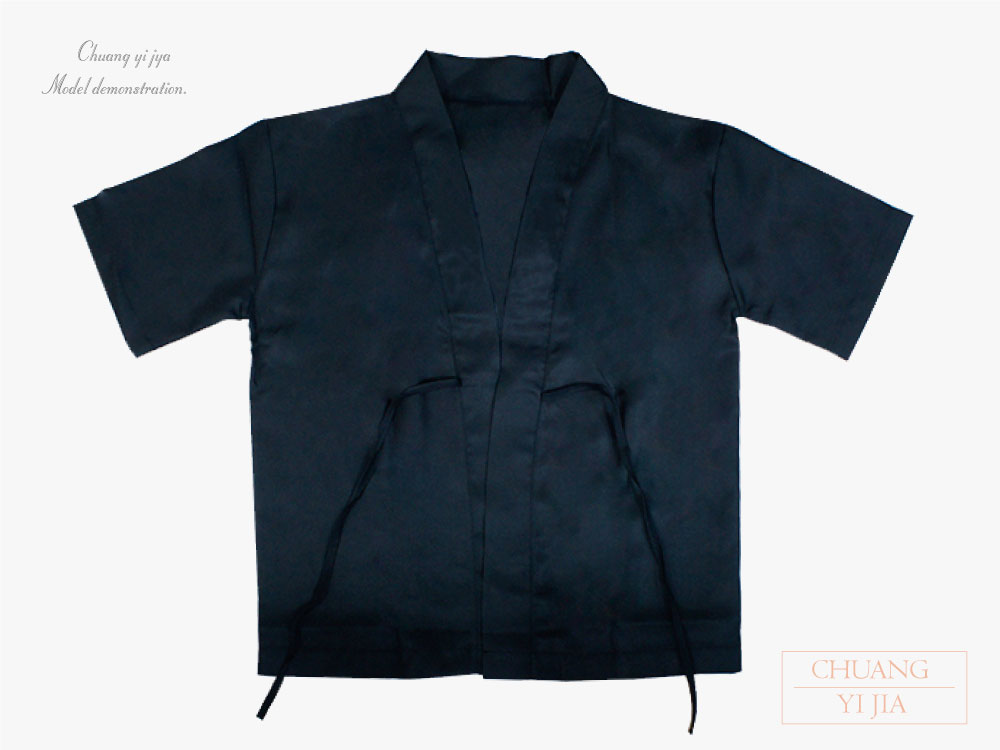 創e家團體服-日式和服 黑 正綁帶 正面平拍