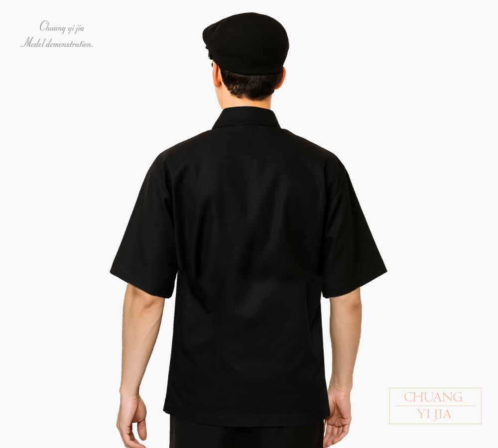 創e家團體服-日式和服 黑 正綁帶 背面