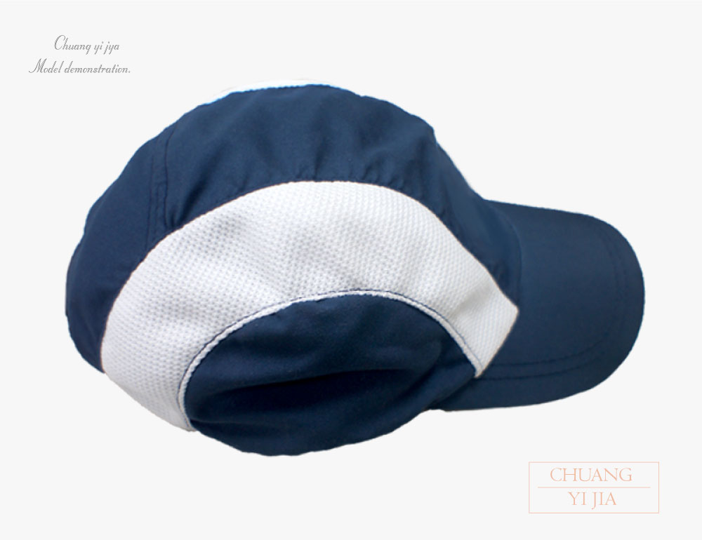 創e家團體服-高爾夫球帽訂製款-丈青配白
