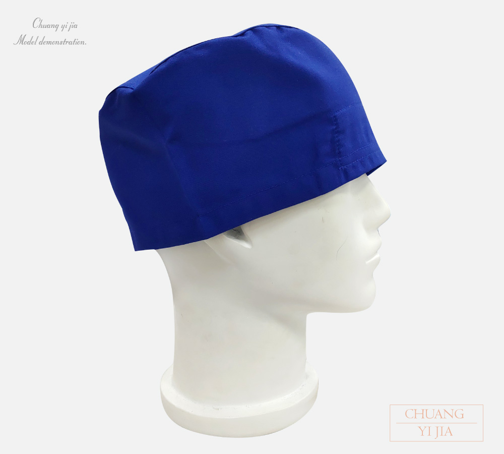 創e家團體服-手術帽訂製 魔貼款 寶藍