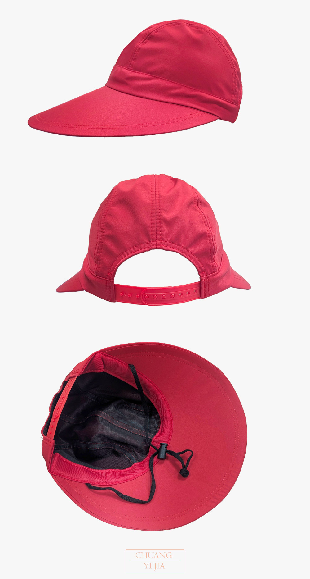 創e家團體服-高爾夫球桿弟帽 訂製款 紅色-正面