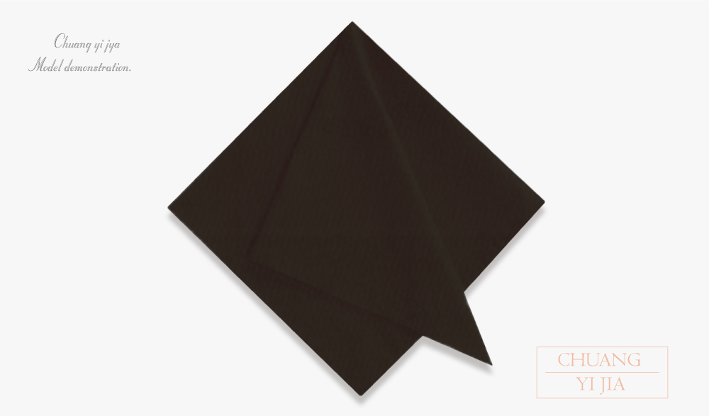 創意家團體服-四角頭巾 咖啡色