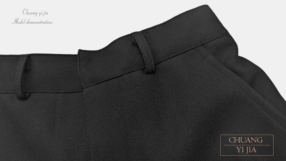 創e家團體服-校服制服短袖  白配黑 褲腰