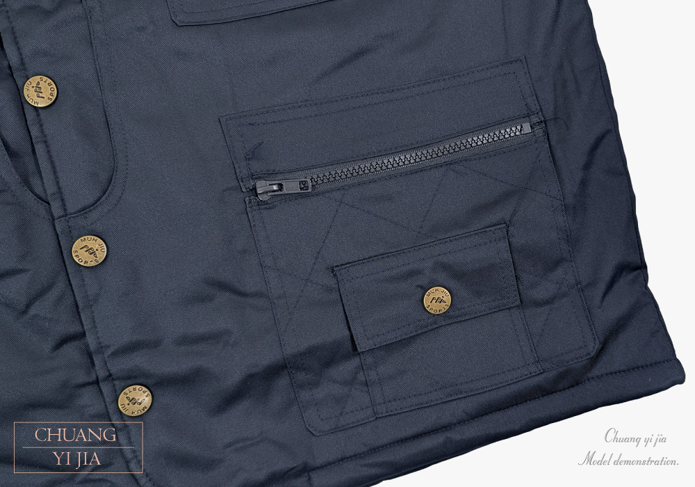 創e家團體服-珍珠裡背心-下擺貼袋