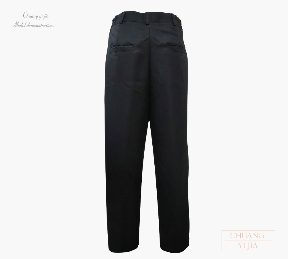 台灣創意家服飾團體服-工作褲 訂製 黑色-背面