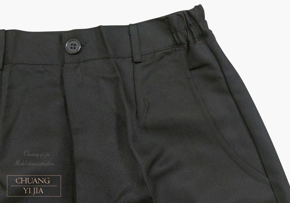 台灣創意家服飾團體服-工作褲 訂製 黑色-腰側口袋