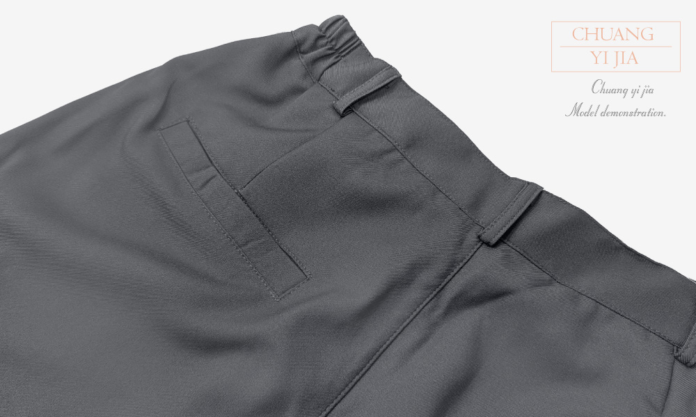 創e家團體服-客製化合唱團服 樂團服訂做 表演服訂製 背心 灰配金釦 褲子後腰